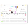 Planning settimanale perpetuo spiralato 10x30cm su due pagine caramelle 1