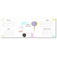 Planning settimanale perpetuo spiralato 10x30cm su due pagine caramelle 3
