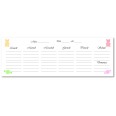 Planning settimanale perpetuo spiralato 10x30cm su due pagine caramelle 4