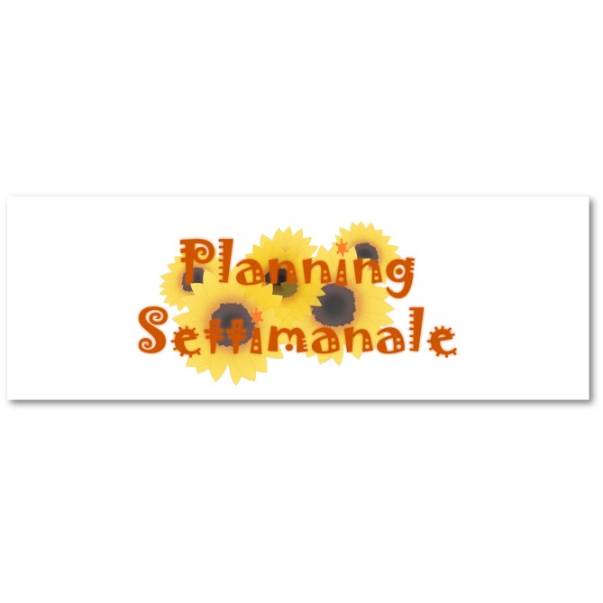 Planning settimanale perpetuo spiralato 10x30cm su due pagine fiori 4