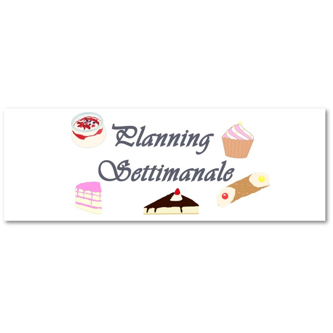 Planning settimanale perpetuo spiralato 10x30cm su due pagine dolci 3