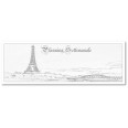 Planning settimanale perpetuo spiralato 10x30cm su due pagine parigi 2