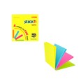 Blocco Fogli Adesivi Riposizionabili 4 Colori 76x76 Neon 1 Pezzi 2