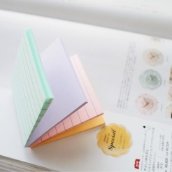 Blocco Fogli Adesivi Riposizionabili 4 Colori 76x76 Righe E Pastello 1 Pezzi 2 2