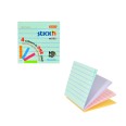 Blocco Fogli Adesivi Riposizionabili 4 Colori 76x76 Righe E Pastello 1 Pezzi 2