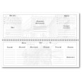 Planning settimanale perpetuo spiralato 10x30cm su due pagine new york 1