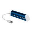 Hub Usb 4 Porte Con Porta Cellulare Colore Blu 1 Pezzo 4
