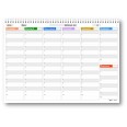 Planning settimanale perpetuo spiralato 21x30cm A4 orario 55fogli pixel 1