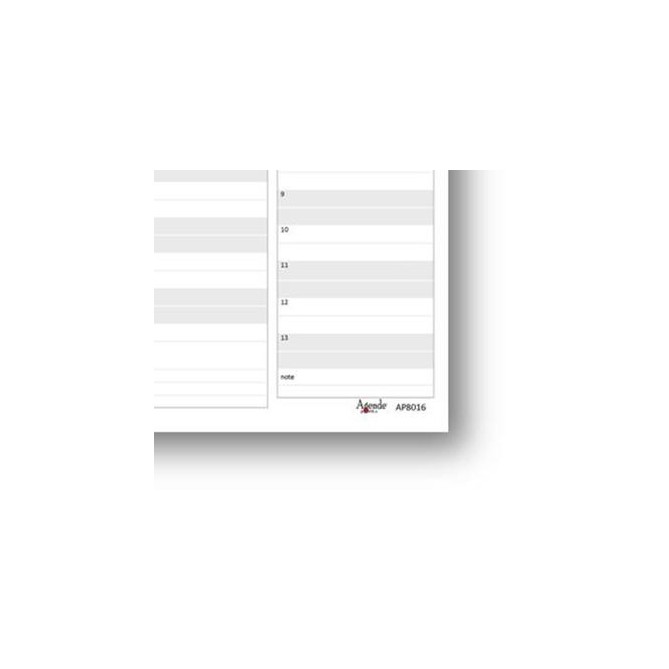 Planning settimanale perpetuo spiralato 21x30cm A4 orario 55fogli pixel 2