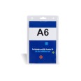 5 Portanome Portabadge Verticale 12x18 A6 N Plastica Morbida Con Fori 1