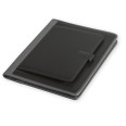 Portablocco Cartella Sottobraccio Con Porta Tablet In Ecopelle Wien Con Cerniera 28x35 Nero Grigio 2
