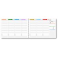 Planning settimanale perpetuo spiralato 21x30cm A4 su due pagine 55fogli pixel 2