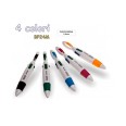 Mini Penna A Sfera 4 Colori Con Gancio Moschettone 1 Pezzo Colore A Caso 1