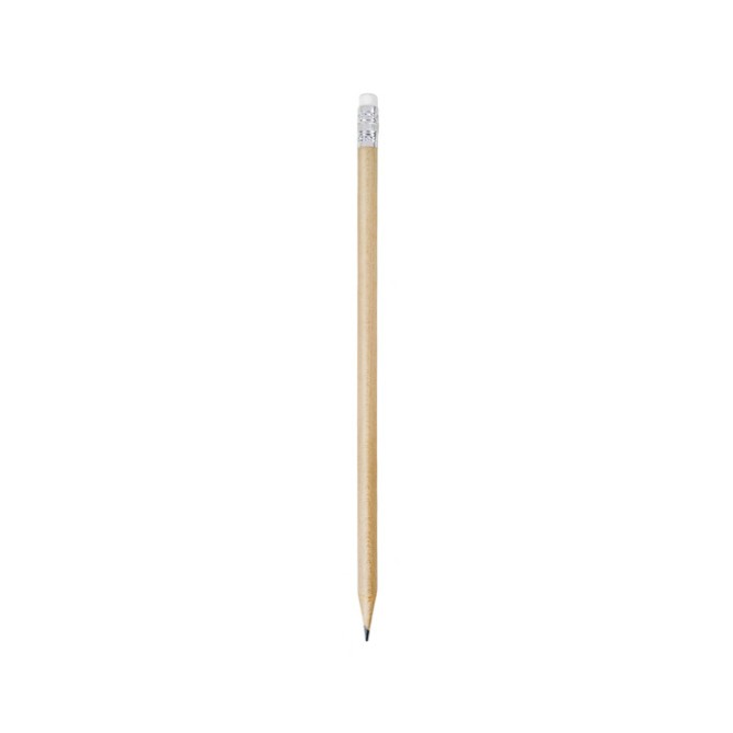 50 Matite In Legno Naturale Grafite Hb 50 Pezzi Con Gommino Colore Naturale 1
