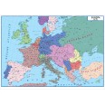 Carta Geografica Storica Europa Dopo 1815 E Prima Della I Guerra Mondiale 100x140 Bifacciale Fisica E Politica 1