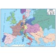 Carta Geografica Storica Europa Dopo 1815 E Prima Della I Guerra Mondiale 100x140 Bifacciale Fisica E Politica 2