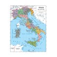 Carta Geografica Storica Italia Tra Le Guerre Mondiali 100x140 Bifacciale Fisica E Politica 1