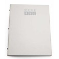 Porta Menù In Ecopelle Bianco A 2 Ante E 8 Tasche 23x32 Per Ristoranti E Pub 1