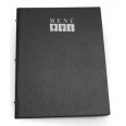 Porta Menù In Ecopelle Nero A 2 Ante E 8 Tasche 23x32 Per Ristoranti E Pub 1