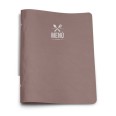 Porta Menù In Ecopelle Flexi A 2 Ante E 8 Tasche 23x32 Tortora Per Ristoranti E Pub 2