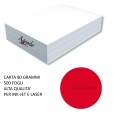 Risma Carta Colorata Rosso 500ff A4 80gr Monocolore Alta Qualità Per Laser Ed Inkjet 1