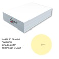 Risma Carta Colorata Giallo Pastello 500ff A4 80gr Monocolore Alta Qualità Per Laser Ed Inkjet 1