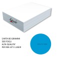 Risma Carta Colorata Azzurro Forte 500ff A4 80gr Monocolore Alta Qualità Per Laser Ed Inkjet 1