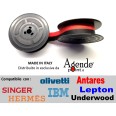 Nastro Per Macchine Da Scrivere Unisys Ed Altre Marche Tessuto Nero Rosso 4