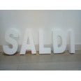 Scritta Saldi 3d In Polistirolo 30cm Altezza 4cm Spessore Per Decorazioni Insegne E Scritte 1