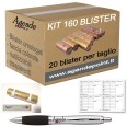 Kit 160 Blister Portamonete Euro, 20 Blister per Taglio, 160 Pezzi Assortiti, penna sigilli e mastrino omaggio 1