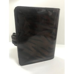 Agenda organizer tascabile VUOTA similpelle chiusura bottone 7x12cm diplomat tiger marrone 1 2