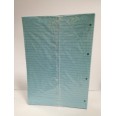 Ricambi Forati Azzurro Colorati 1 Rigo 40 Fogli 80 Gr Per Carpette Ad Anelli 1