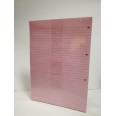 Ricambi Forati Rosa Colorati 1 Rigo 40 Fogli 80 Gr Per Carpette Ad Anelli 1
