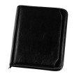 Portablocco Cartella Sottobraccio In Ecopelle Linear Con Calcolatrice E Cerniera 25x34 Nera 1