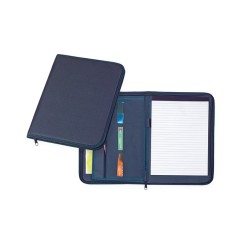 Portablocco Cartella Sottobraccio In Tessuto Con Cerniera E Varie Tasche Interne 25x34 Nera 3 2