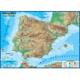 Carta Geografica Murale Spagna In Lingua Spagnola 100x140 Bifacciale Fisica E Politica 1 1.000.000 2