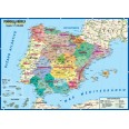 Carta Geografica Murale Spagna In Lingua Spagnola 100x140 Bifacciale Fisica E Politica 1 1.000.000 3