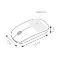 Mouse Mickey Wireless Bianco 2.4 Ghz Ergonomico 2