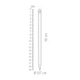50 Matite In Legno Naturale Nere Grafite Hb 50 Pezzi Con Gommino Nero 2