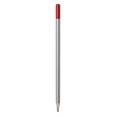 50 Matite In Legno Naturale Grafite Hb Comic 50 Pezzi Silver Rosso 2
