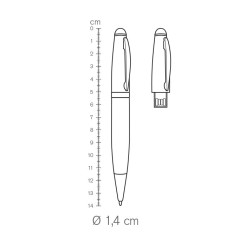 Penna A Sfera E Pen Drive Usb Da 4gb 1 Pezzo Nera Penna A Memoria Digitale 2 2
