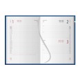 Agenda giornaliera 2026 ITALIA gommata 15x21cm A5 multilingua blu 1