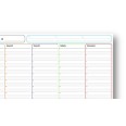 Planning Settimanale A3 Senza Data, 30x42 cm, 55 Fogli con Griglia per Appunti, Spiralato 1