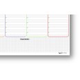 Planning Settimanale A3 Senza Data, 30x42 cm, 55 Fogli con Griglia per Appunti, Spiralato 2