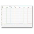 Planning Settimanale A3 Senza Data, 30x42 cm, 55 Fogli con Griglia per Appunti, Spiralato 4
