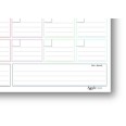 Planning mensile perpetuo spiralato 30x42cm A3 orario 25fogli 2
