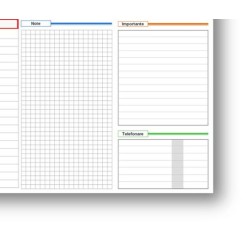 Planning settimanale perpetuo spiralato 30x42cm A3 55fogli 4 2