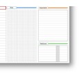 Planning settimanale perpetuo spiralato 30x42cm A3 55fogli 2