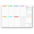 Planning settimanale perpetuo spiralato 30x42cm A3 55fogli 4