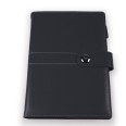 Agenda giornaliera 2026 similpelle chiusura bottone 15x21cm A5 porta penna multilingua nero 2